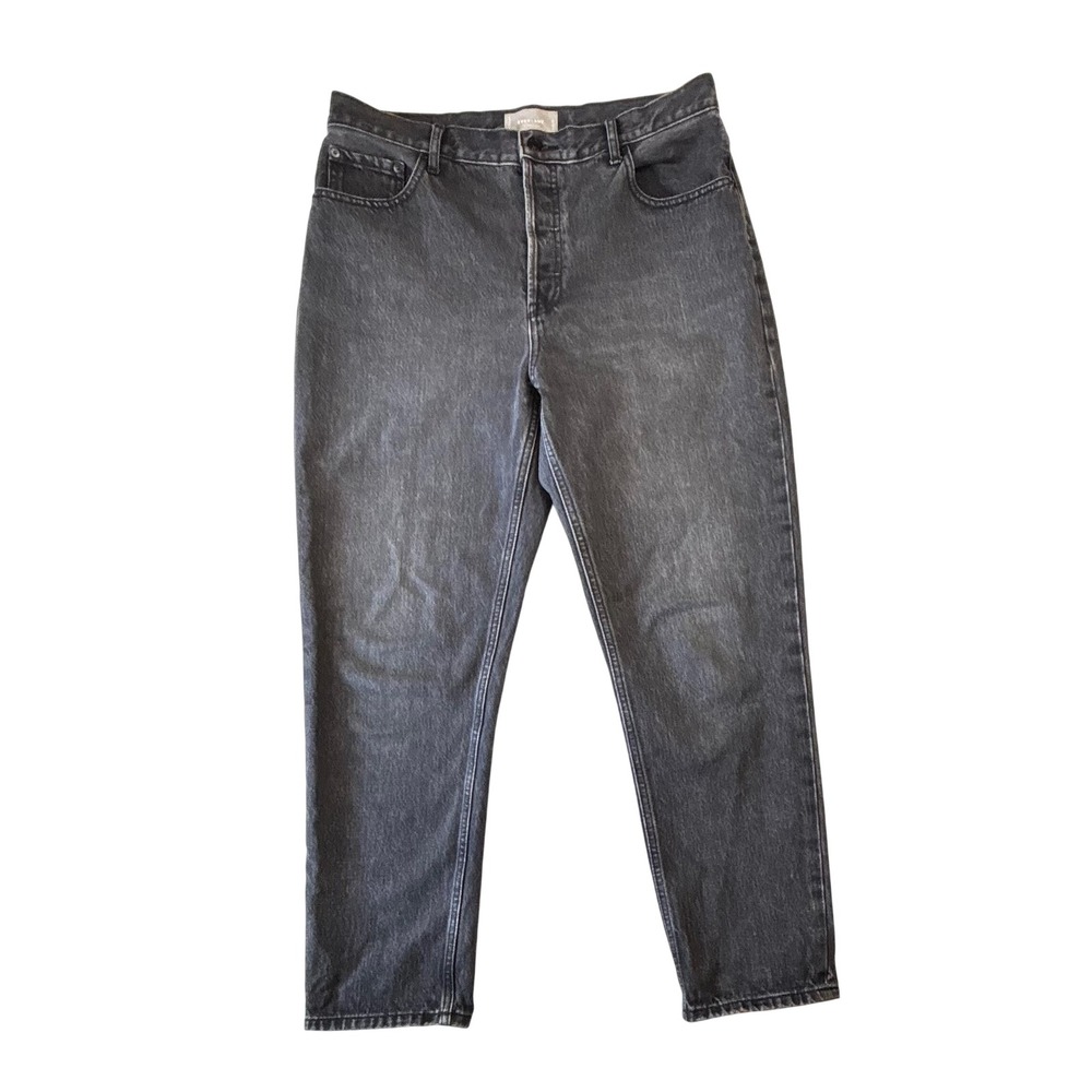 Everlane The Cheeky Jean Faded Black High Rise Straight Leg Denim 31 Regular